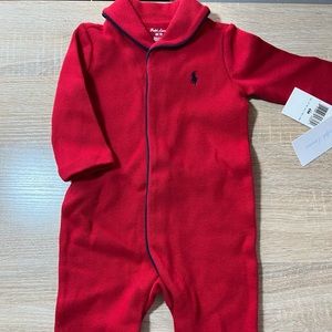 Ralph Lauren Baby Boys Cotton Coverall 6months